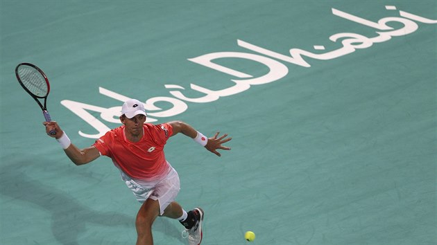 Kevin Anderson ve finle exhibinho podniku v Ab Zab