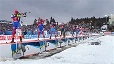 NA STELNICI. Závod en s hromadným startem v Novém Mst na Morav.