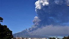 Sopka Etna se znovu probudila. (24. prosince 2018)