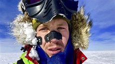Tiaticetiletý Amerian Colin OBrady jako první peel Antarktidu...