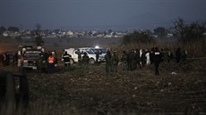 Místo havárie vrtulníku, v nm zahynula guvernérka mexického státu Puebla...