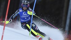 Frida Hansdotterová ve slalomu Semmeringu.