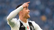 Cristiano Ronaldo z Juventusu Turín slaví gól.