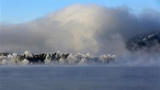 Mráz na Sibi�i u Krasnojarsku, kde se teploty pohybovaly kolem mínus 30 stup��...