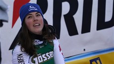 Slovenská lyaka Petra Vlhová slaví vítzství v obím slalomu v Semmeringu
