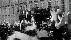 Masaryk poprvé promluvil ped poslanci jako prezident