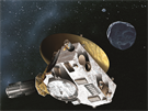 Sonda New Horizons v Kuiperov pásu v pedstavách umlce