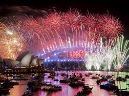 Oslavy nového roku v australském Sydney (1. ledna 2019)
