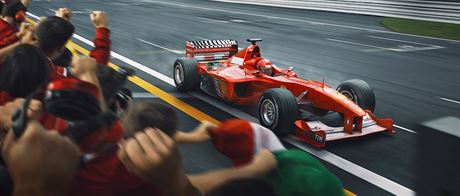Obraz oslavujc padestiny Michaela Schumachera