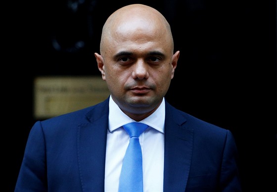 Britský ministr zdravotnictví Sajid Javid