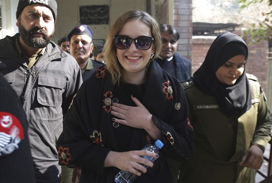 Tereza Hlková se chystá na soud v pákistánském Láhauru. (8. ledna 2019)