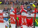 Rakuan Marcel Hirscher (uprosted) zvítzil ve slalomu v Záhebu, druhý...