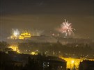 Silvestrovské oslavy v Olomouci (1. ledna 2019)