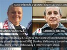 Jaromír Balda telefonuje s lenkou SPD Blankou Vakovou
