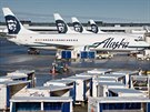 Letadla spolenosti Alaska Airlines.