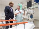 Ministr zdravotnictví Adam Vojtch v Nemocnici na Bulovce. (4.1.2019)
