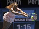 Serena Williamsová v utkání Hopman Cupu.