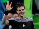 eský tenista Tomá Berdych po postupu do semifinále turnaje v Dauhá