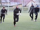 Momentka z tréninku fotbalist Slovácka
