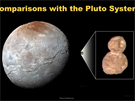 Porovnání planetky Ultima Thule a trpaslií planety Pluto. Ob vyfotografovala...
