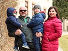 Andrea Kalivodová, její manžel Radek Tögel a synové Sebastian a Adrian (28....