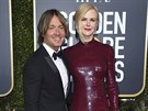 Keith Urban a Nicole Kidmanová na Zlatých glóbech (Beverly Hills, 6. ledna 2019)