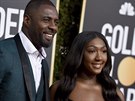 Idris Elba a jeho dcera Isan Elba na Zlatých glóbech (Beverly Hills, 6. ledna...