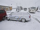 Dopravu v Plzni komplikovalo husté snení. (2. ledna 2018)