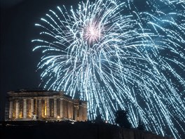 Oslavy nového roku v Aténách (1. ledna 2019)