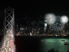 Novoroní oslavy v San Franciscu (1. ledna 2019)