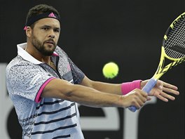 Jo-Wilfried Tsonga na turnaji v Brisbane.