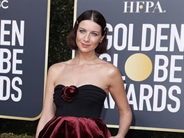 Caitriona Balfe na Zlatých glóbech (Los Angeles, 6. ledna 2019)