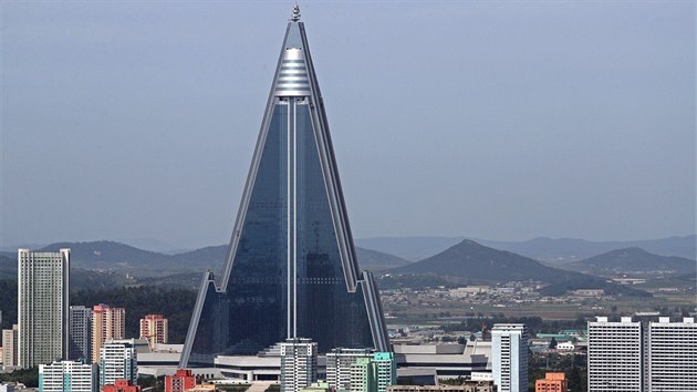 Ryugyong Hotel je nejvy budovou Severn Koreje.