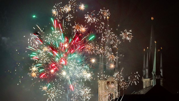 Silvestrovsk oslavy v Chebu (1. ledna 2019)