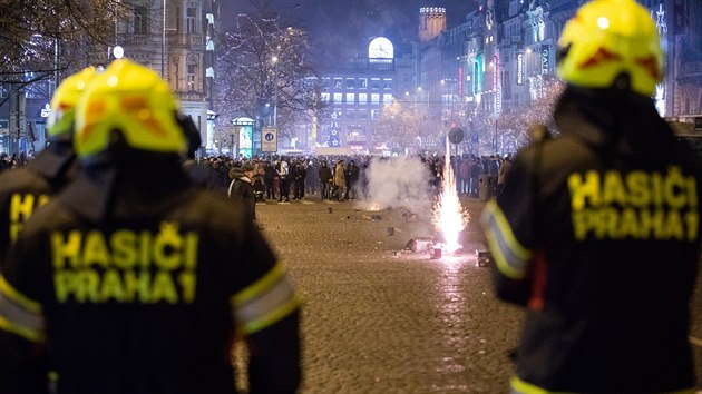 Prask oslavy novho roku (1. ledna 2019)