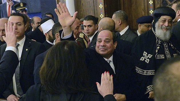 Nejvt kesansk svatostnek na Blzkm vchod otevel pobl Khiry egyptsk muslimsk prezident Abdal Fatth Ss (6.1.2019)