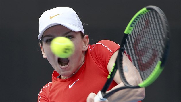 Simona Halepov na turnaji v Sydney.