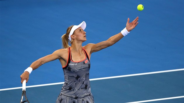 Ukrajinsk tenistka Lesja Curenkov ve finle turnaje v Brisbane