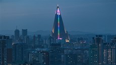 Svtelná show na budov hotelu Ryugyong