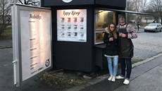 Melanie Krýslová a Patrik Skala - majitelé kavárny.