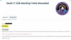 GHIDRA je několikrát zmíněna v dokumentech CIA, které zveřejnil soubor...