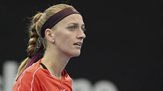 Petra Kvitová se raduje v Brisbane z povedeného úderu.