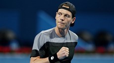 Usmvavý Tomá Berdych na turnaji v Dauhá