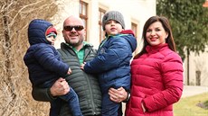 Andrea Kalivodová, její manžel Radek Tögel a synové Sebastian a Adrian (28....