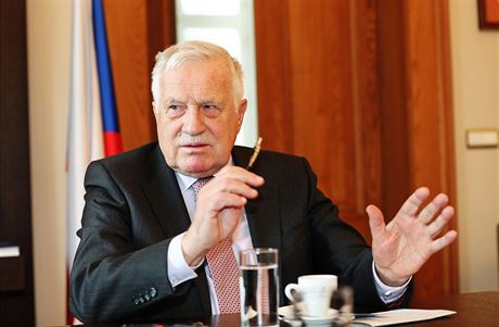 Exprezident Václav Klaus pi rozhovoru pro MF DNES (16. ledna 2019)