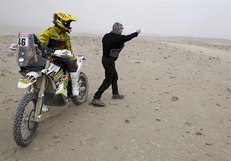 Etienne Lavigne, editel Rallye Dakar, nasmroval Jana Brabce.