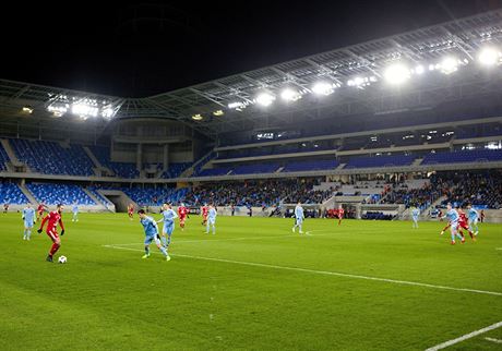 Momentka z utkání Slovanu Bratislava - ilustraní foto. 