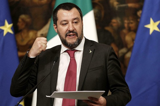 Zástupce premiéra Itálie a ministr vnitra Matteo Salvini