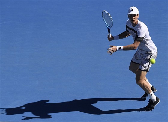 Tomá Berdych v prvním kole Australian Open.