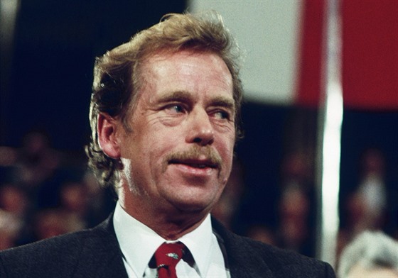 Václav Havel bhem sametové revoluce 
